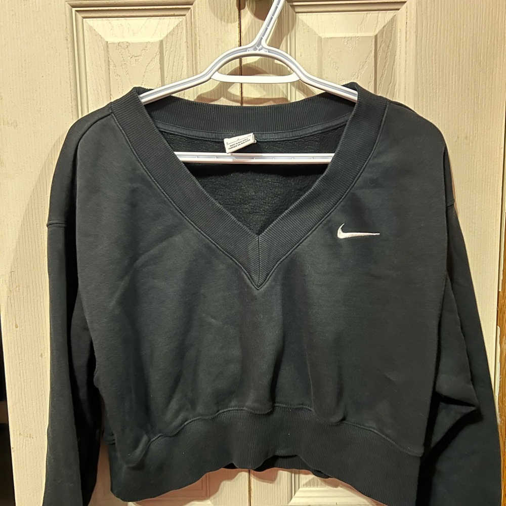Nike Black Crew Neck Top